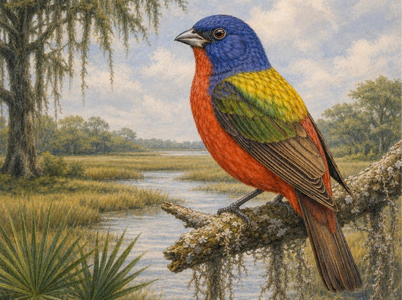 Meet the Birds of the Lowcountry: The Painted Bunting
