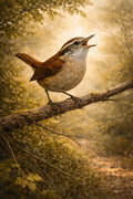 Carolina Wren Wall Art Print | Lowcountry Naturalist Bird Artwork