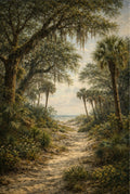 Maritime Forest Print | Lowcountry Naturalist Coastal Landscape Wall Art