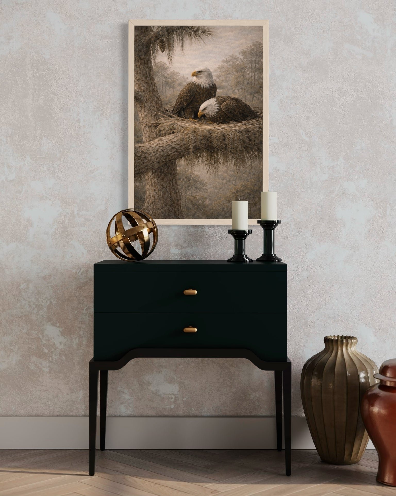 Bald Eagle Pair Print | Lowcountry Naturalist Wildlife Wall Art
