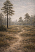 Longleaf Pine Savanna Print | Lowcountry Naturalist Landscape Wall Art