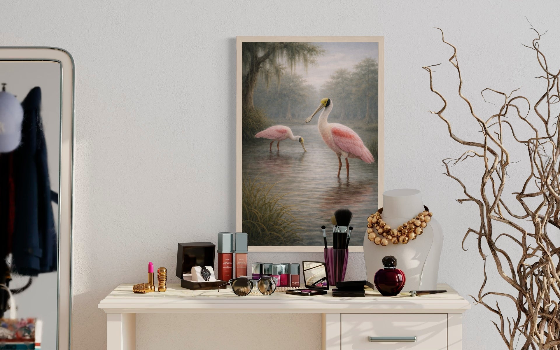 Roseate Spoonbills Print | Lowcountry Bird Wall Art