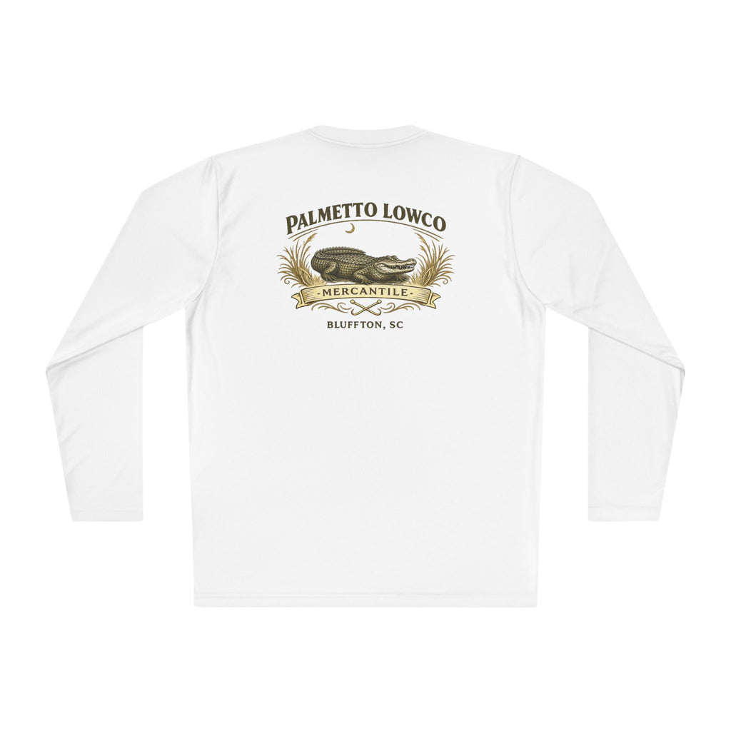Palmetto Lowco Mercantile | Lowcountry Alligator Shirt | Bluffton SC Graphic Long Sleeve Performance Tee
