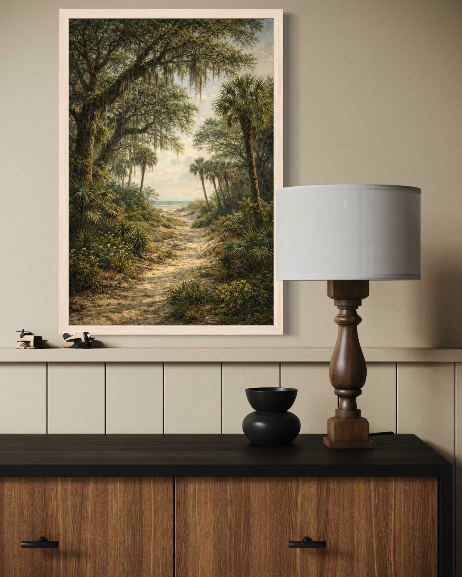 Maritime Forest Print | Lowcountry Naturalist Coastal Landscape Wall Art