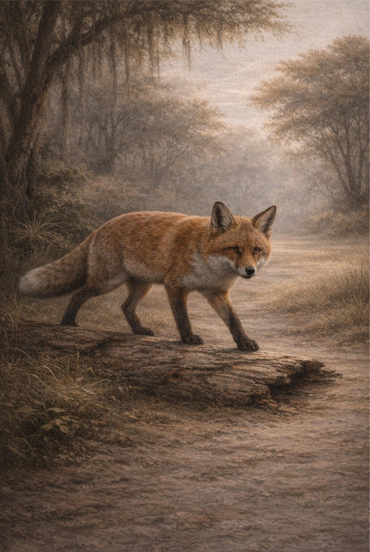 Red Fox Print | Lowcountry Naturalist Wildlife Wall Art
