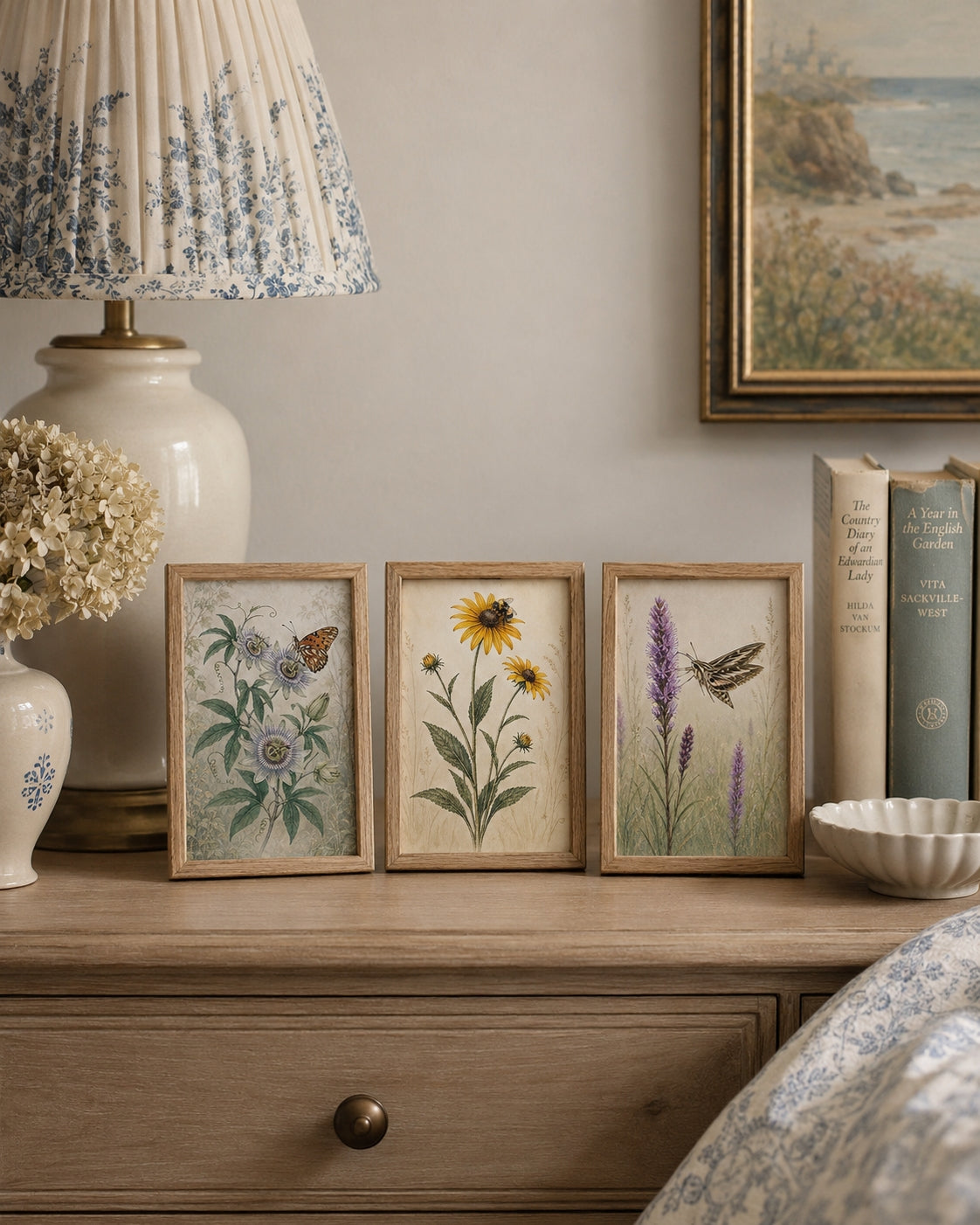 Wings Among Wildflowers | 4x6 Lowcountry Pollinator Trio