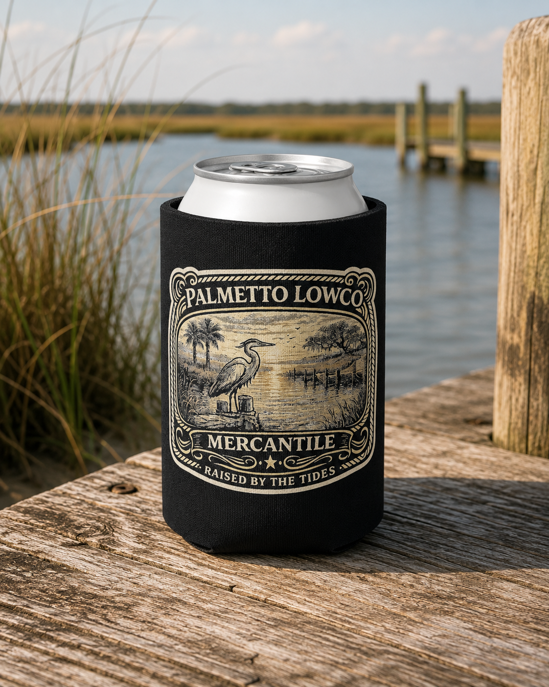 Raised by the Tides Can Cooler | Palmetto Lowco Mercantile