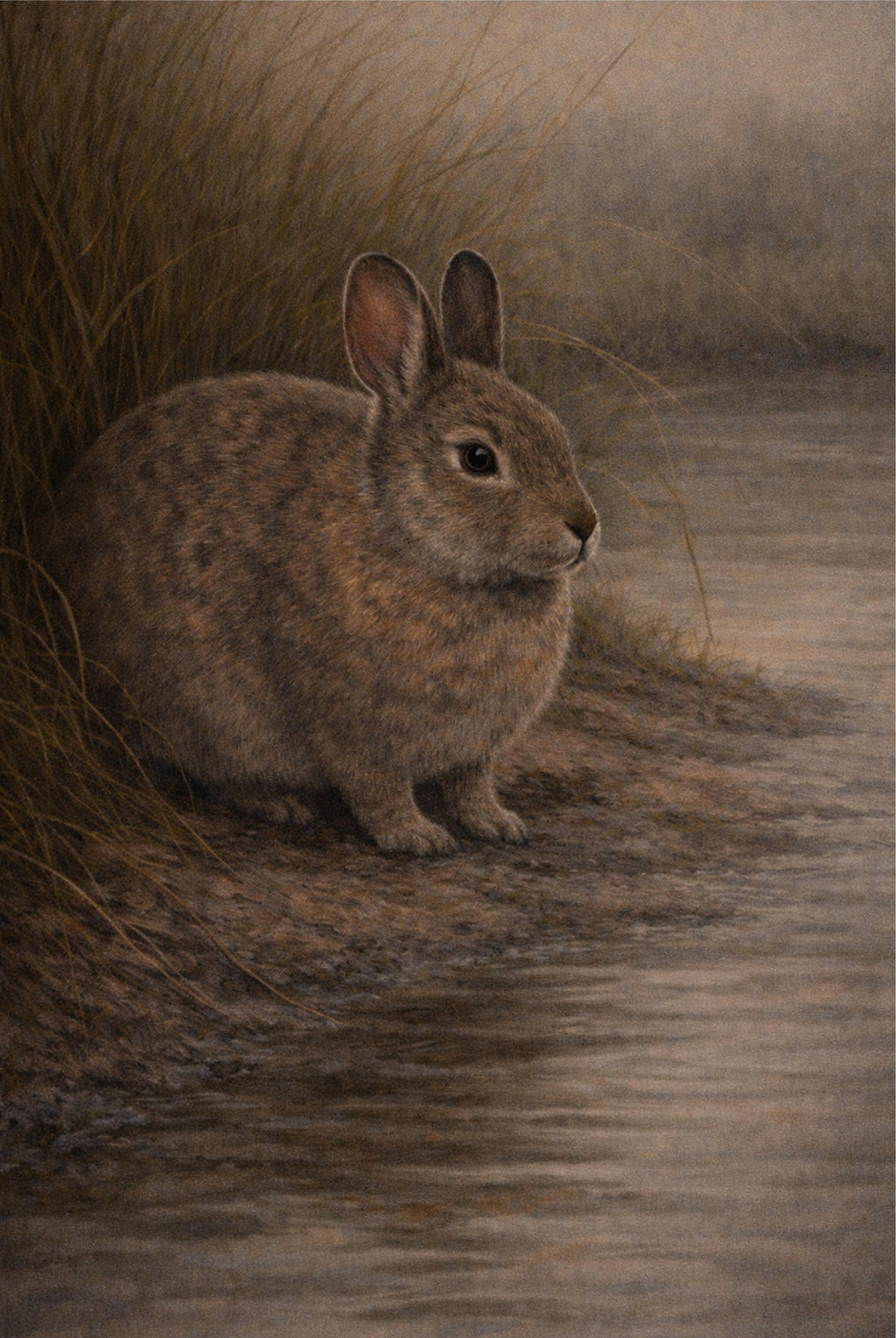 Marsh Rabbit Print | Lowcountry Naturalist Wildlife Wall Art