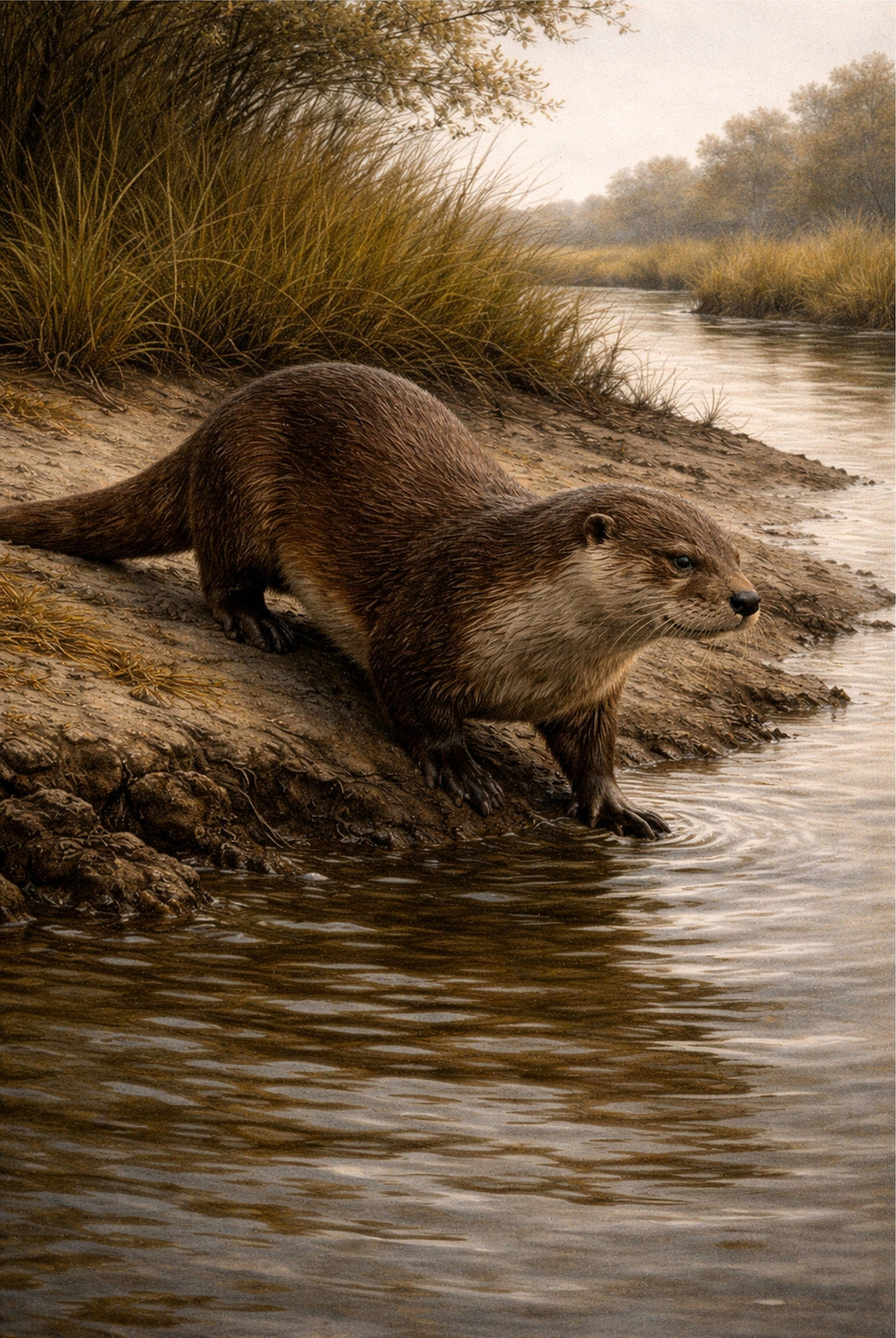 River Otter Print | Lowcountry Naturalist Wildlife Wall Art