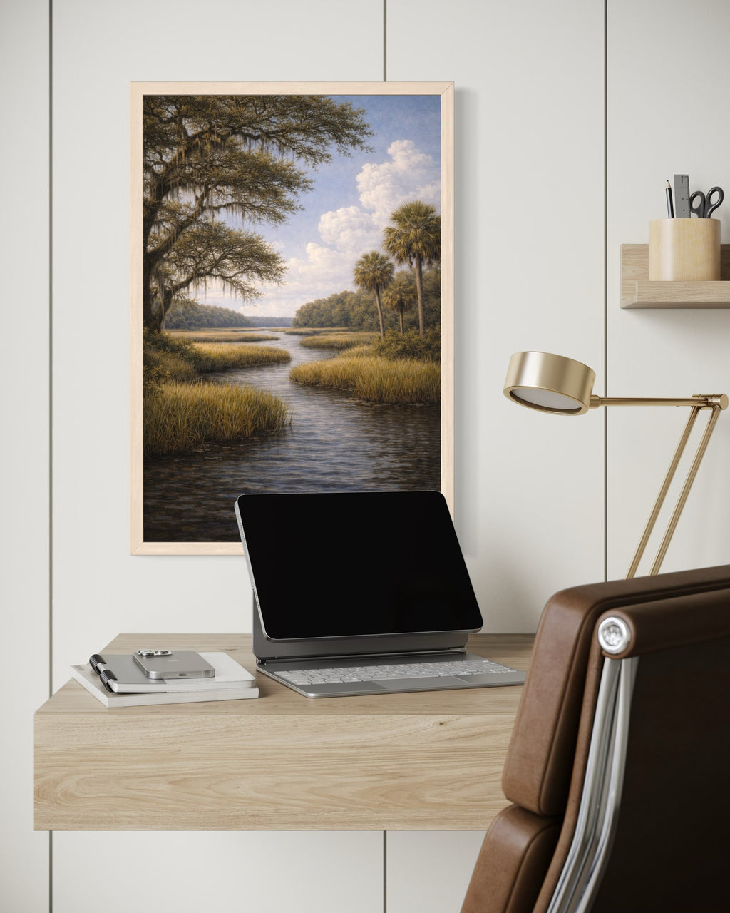 May River Salt Marsh Print | Lowcountry Naturalist Landscape Wall Art