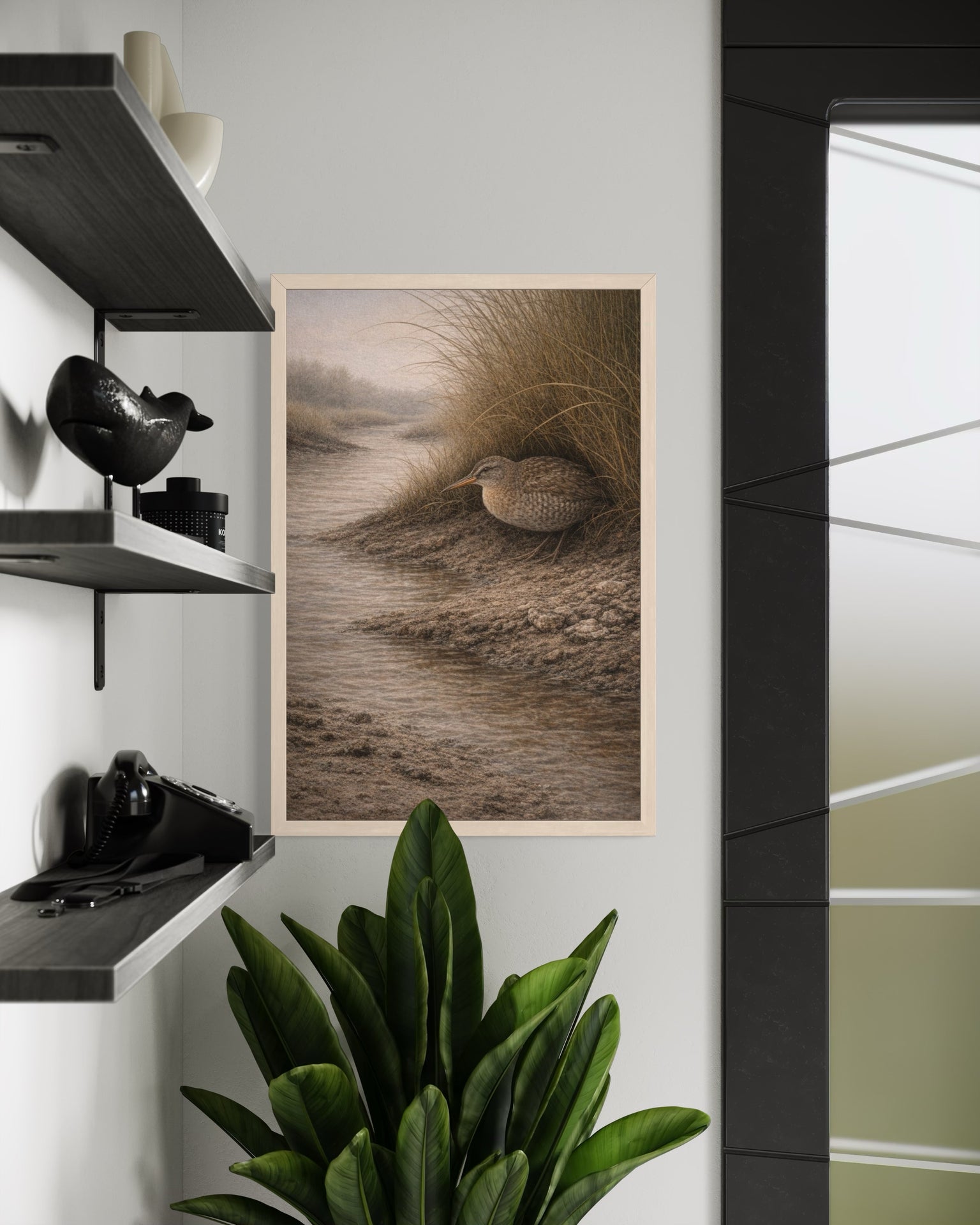 Clapper Rail Wall Art | Lowcountry Marsh Bird Print